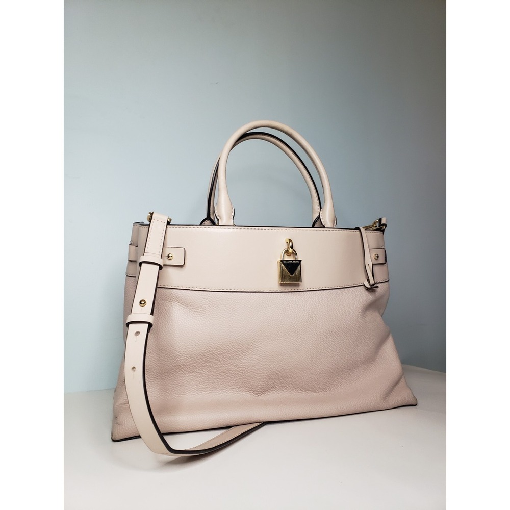 MICHAEL KORS GRAMERCY Pebble Leather Large Handbag‎ Tote Satchel Pink $358
